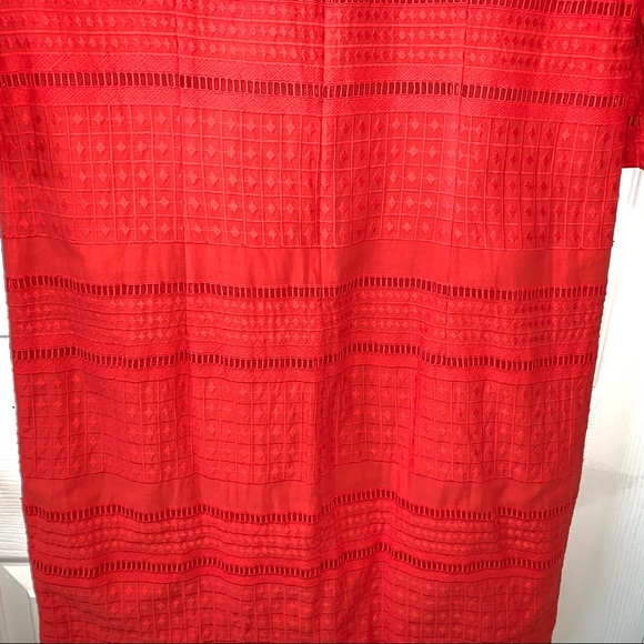 J.Crew Flutter-Sleeve Bright Orange Dress Size 2 - Picture 7 of 10